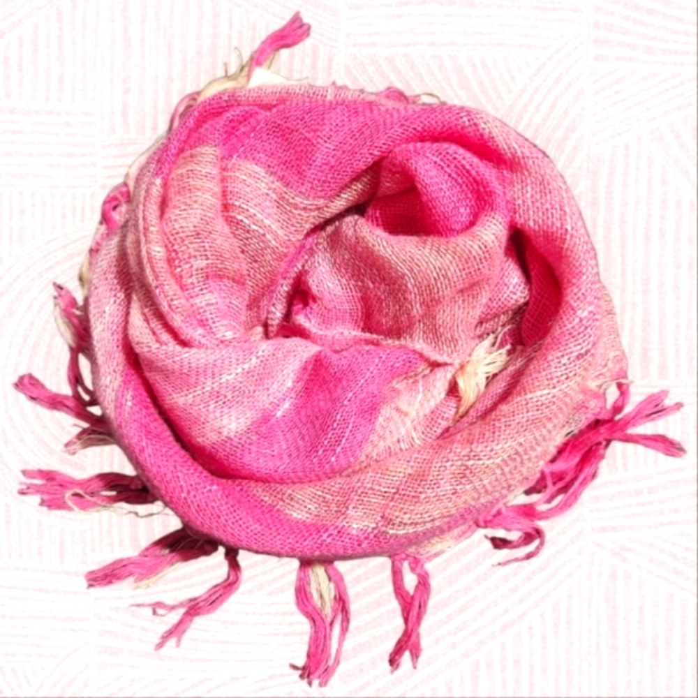 ELEGANT Shawl Style Scarf Pink